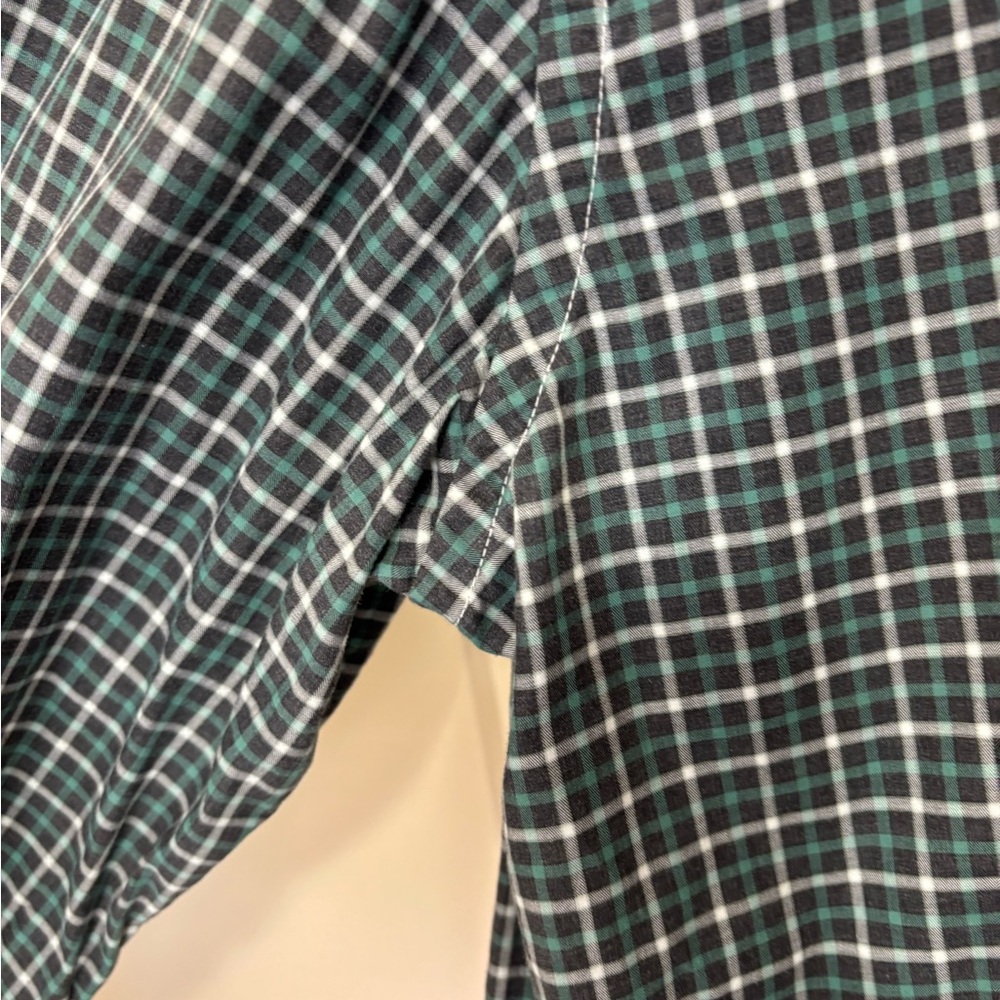 Culturata tailored fit Men's Green Checkered Shirt size Large - Picture 4 of 8